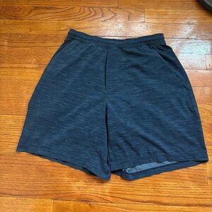 Lululemon Pace Breaker Short 7” Lined Heathered Navy Blue Men’s Medium LM7AFWS